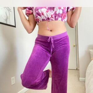 Juicy Couture Purple Velour Pajama Pants